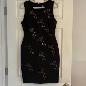 Tommy Hilfinger dress black with golden appliqués